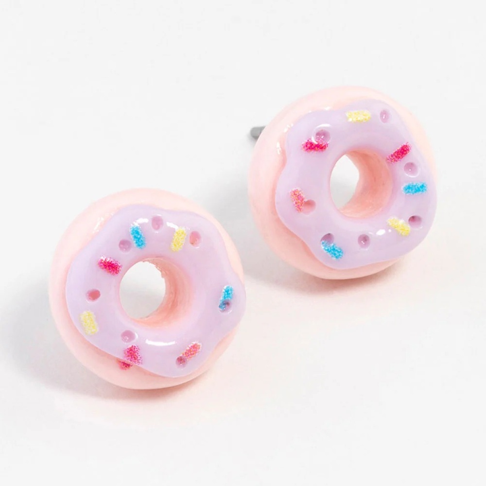 Sprinkle Doughnut Stud Earrings